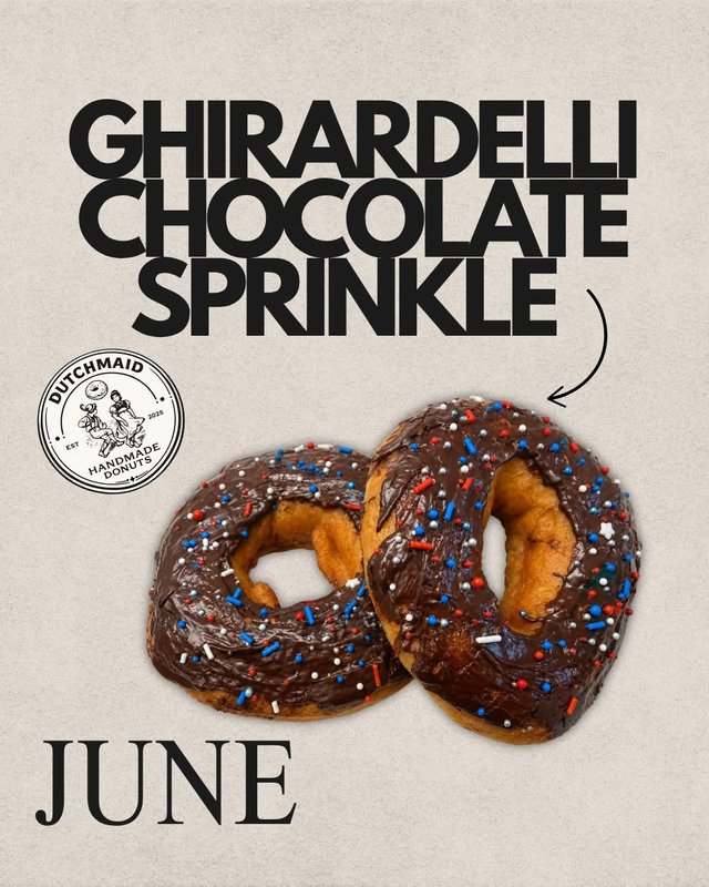 Ghirardelli Chocolate Sprinkle Glaze Special, 1 Donut