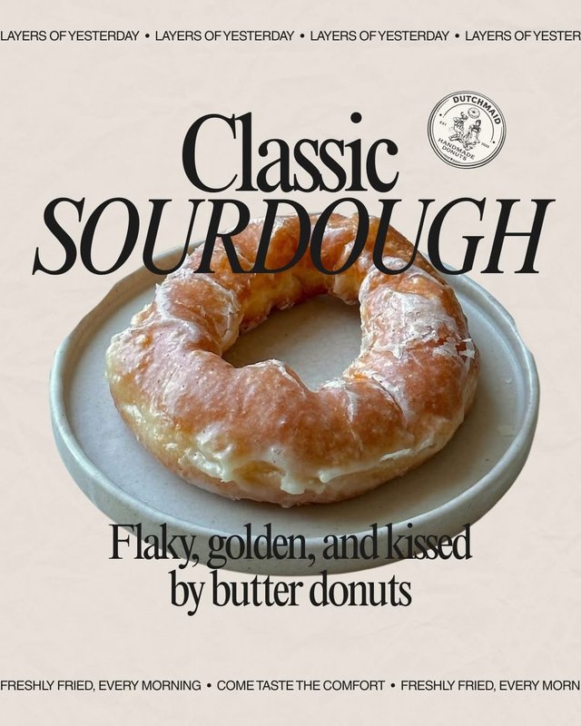 sourdough, donut, glazed, handmade, dutchmaid